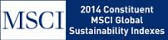 MSCI. 2014 Constituent. MSCI Global Sustainability Indexes.