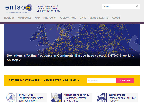 Web de transparencia ENTSO-E Web de transparencia ENTSO-E