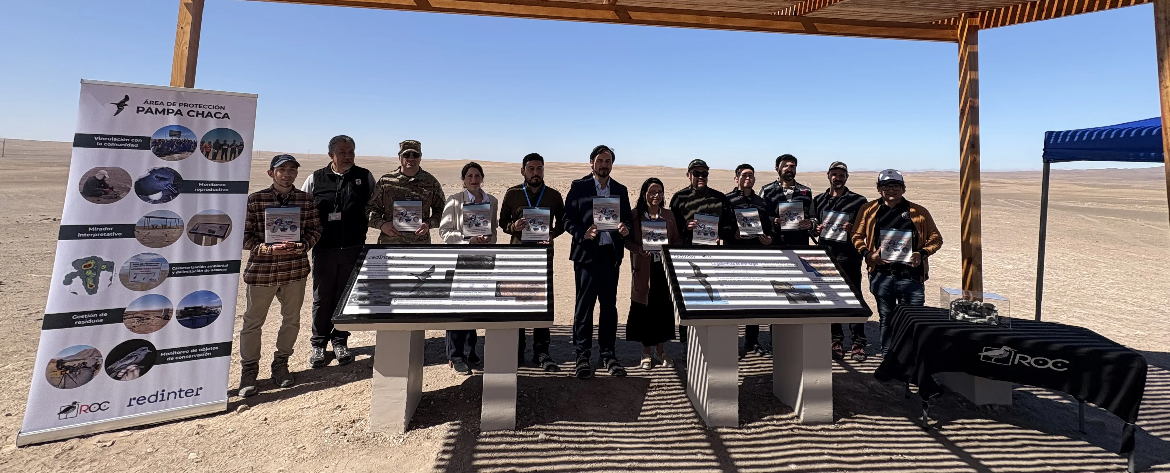Redinter y la Red de Observadores de Aves y Vida Silvestre inauguran un nuevo área de protección para la golondrina negra en Chile.