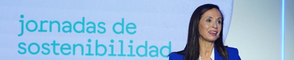 La presidenta de Redeia, Beatriz Corredor, inaugura las Jornadas de Sostenibilidad 2024.