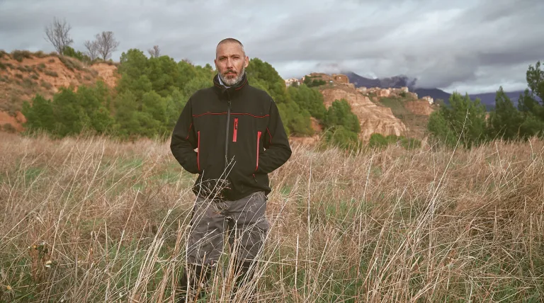 Arturo ha puesto en marcha un proyecto de agricultura regenerativa en La Sotonera (Huesca).