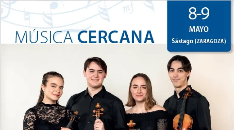 Cartel concierto Música Cercana Sástago.