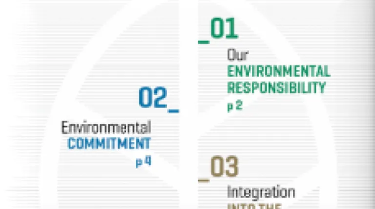 Go to "Environmental Committment 2015"