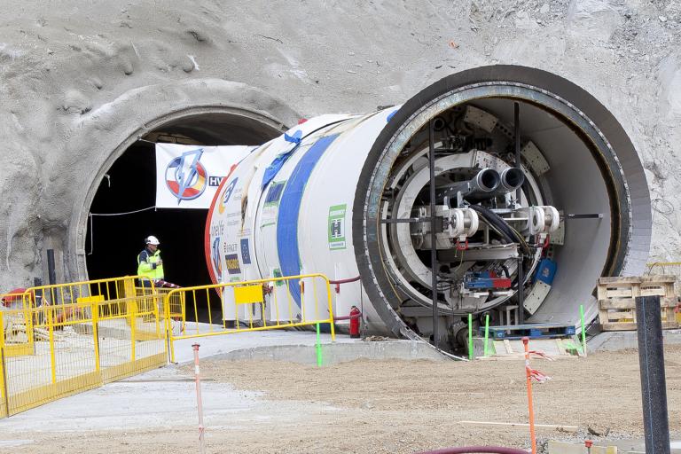 La tuneladora 'Alberes' ya está en La Junquera lista para excavar el túnel para la interconexión con Francia