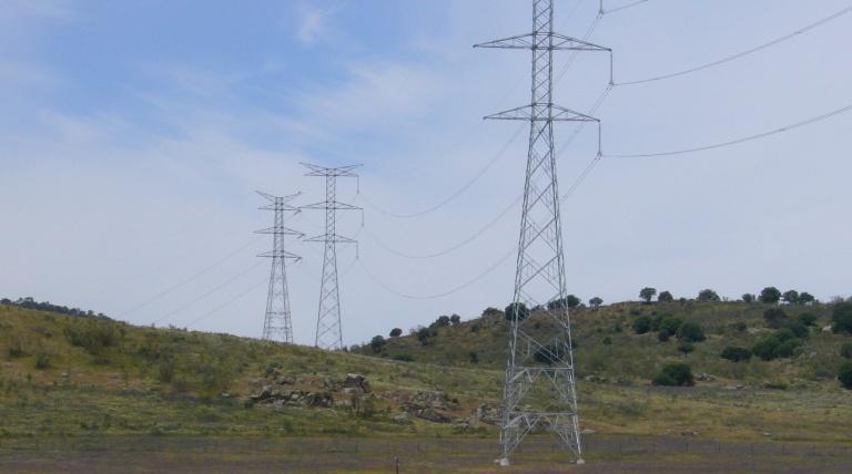 Apoyos del primer circuito de interconexión Balboa-Alqueva.