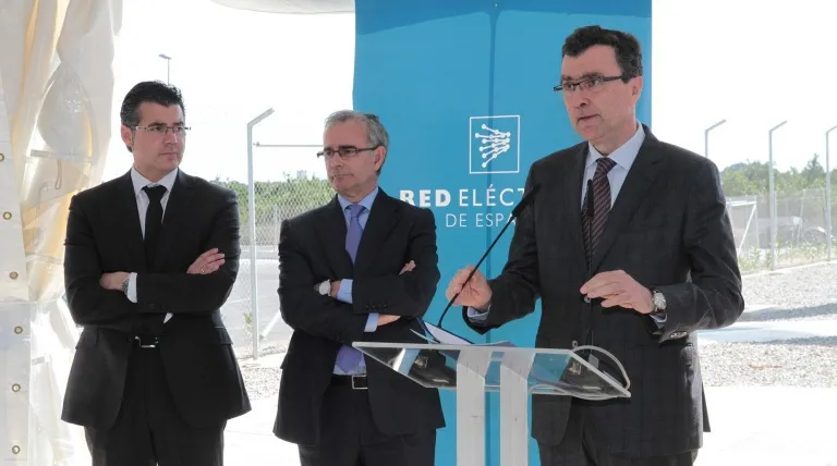 José Ballesta Germán en el acto de inauguración