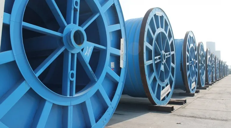 HVDC Cable drums.