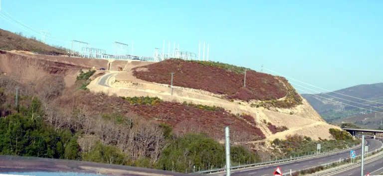 Vista panorámica de la subestación de Aparecida.