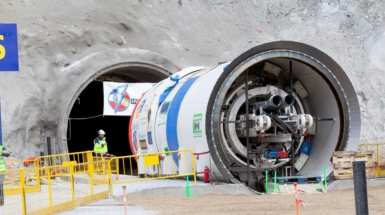 The ‘Alberes’ tunnel boring machine.