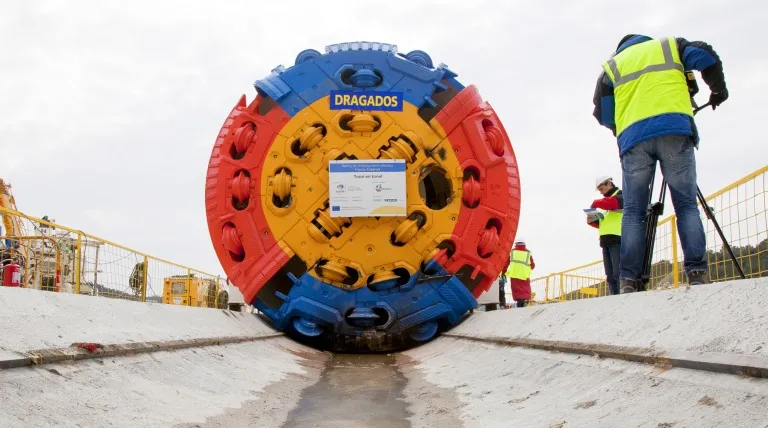 The ‘Alberes’ tunnel boring machine.