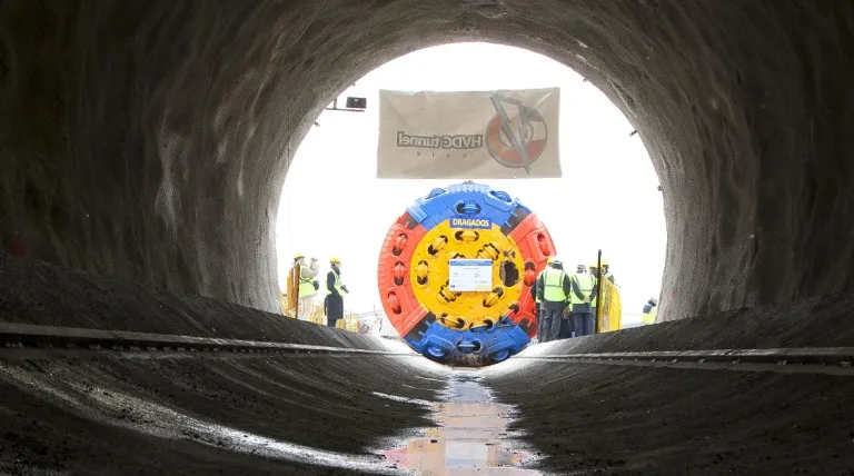 The ‘Alberes’ tunnel boring machine.