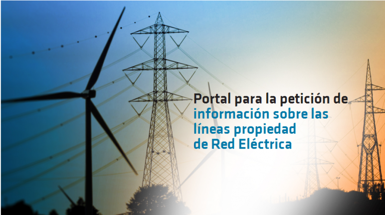 Acceso al Portal para la petición de información sobre las líneas propiedad de Red Eléctrica.