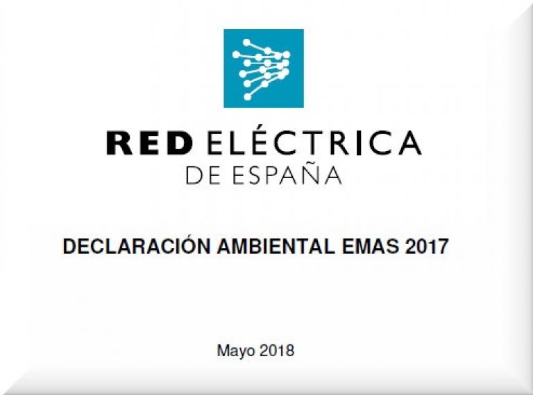 Portada de “Declaración ambiental 2017”