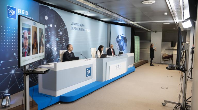 La de 2020 ha sido la primera Junta General de Accionistas que Red Eléctrica ha celebrado por vía telemática.
