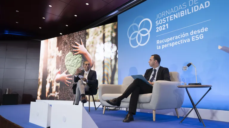 Juan Verde, presidente de Advanced Leadership Foundation, y Alfredo González Gómez, secretario de Estado de Política Territorial.