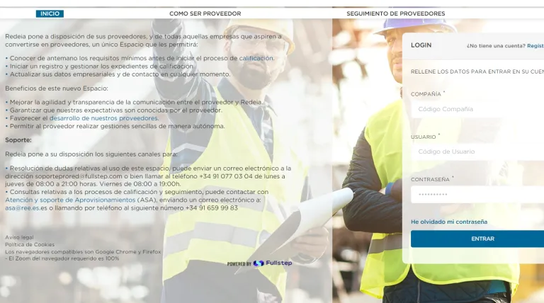 Portal para proveedores