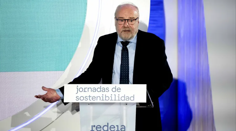 El secretario de Estado de Educación, durante su intervención en la entrega de premios RedeSTEAM.
