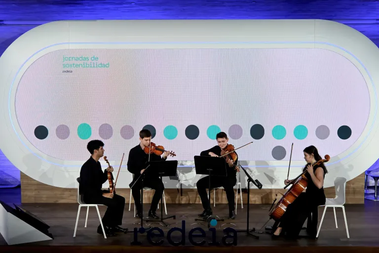 Event closure by the string quartet of the Escuela Superior de Música Reina Sofía.
