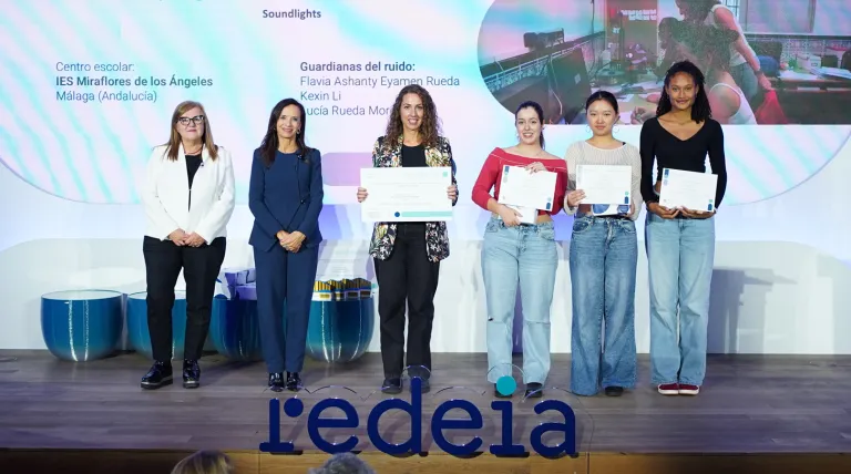 The students of IES Miraflores de los Ángeles, from Málaga.