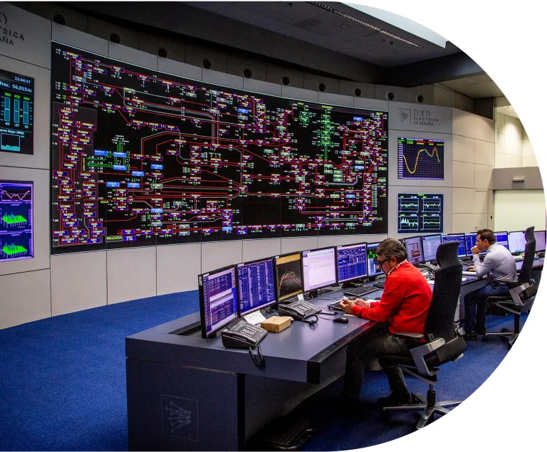 Sala de control de Red Eléctrica