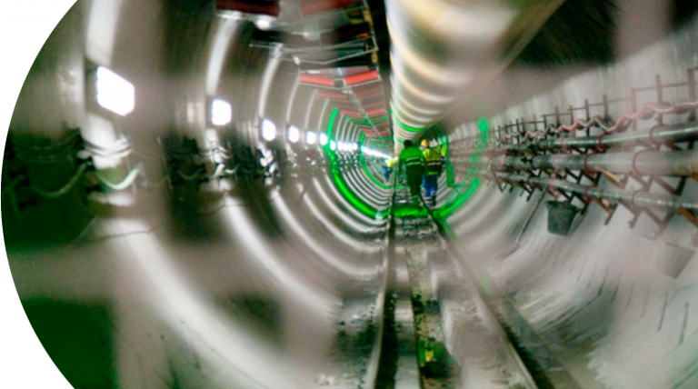 Inelfe subway tunnel