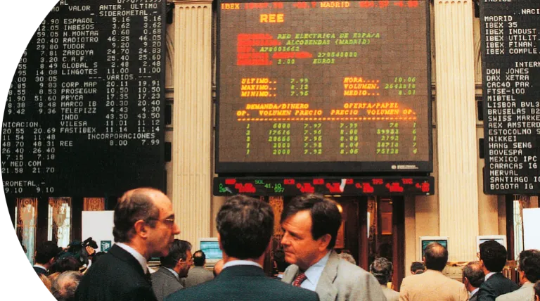 Foto de la Bolsa De Madrid, año 1999