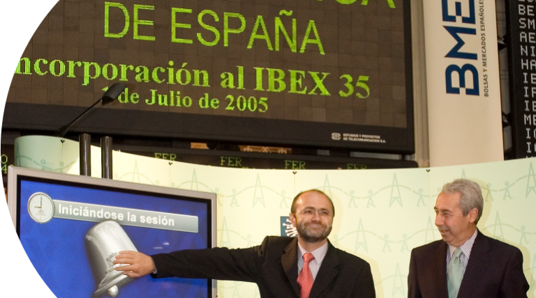 Instantánea de la incorporación de Red Eléctrica de España al IBEX 35