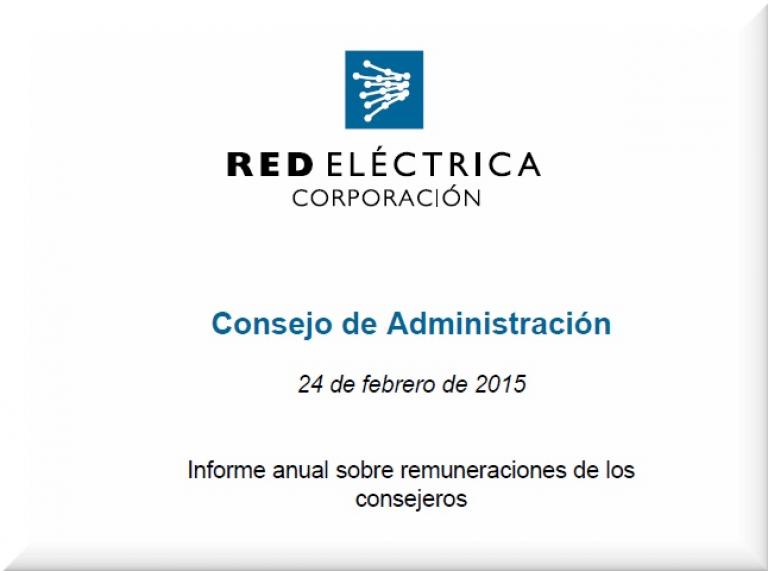 Portada del Informe anual sobre remuneraciones de los consejeros.