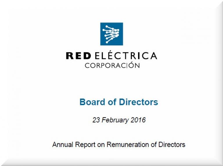Cover of Anual Report on Remution of Directors 2016