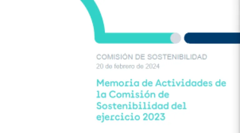 Memoria de Actividades de la Comisión de Sostenibilidad del ejercicio 2023