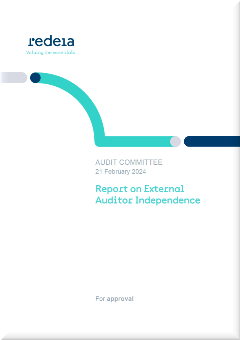 Report of the Audit Committee on the independence of the external auditor 2023