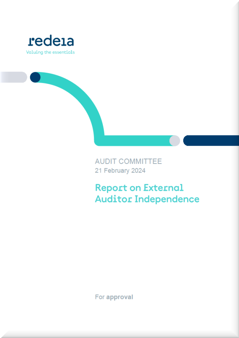 Report of the Audit Committee on the independence of the external auditor 2023 Report of the Audit Committee on the independence of the external auditor 2023