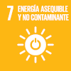 Imagen correspondiente al Objetivo de Sostenibilidad número 7, Energía asequible y no contaminante