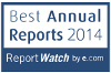 Logo Best Annual Reports 2014. Report Watch by e.com