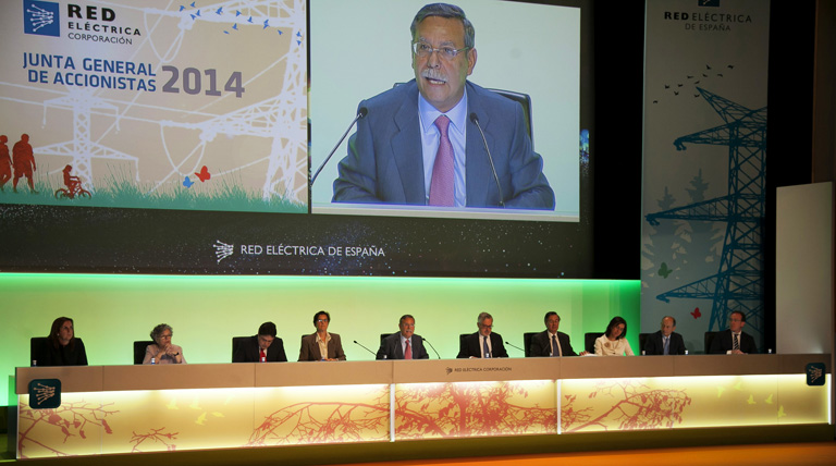 Imagen de un momento de la Junta General de Accionistas de 2014