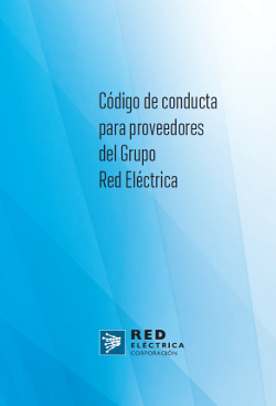 portada del Código de conducta para proveedores, noviembre 2015